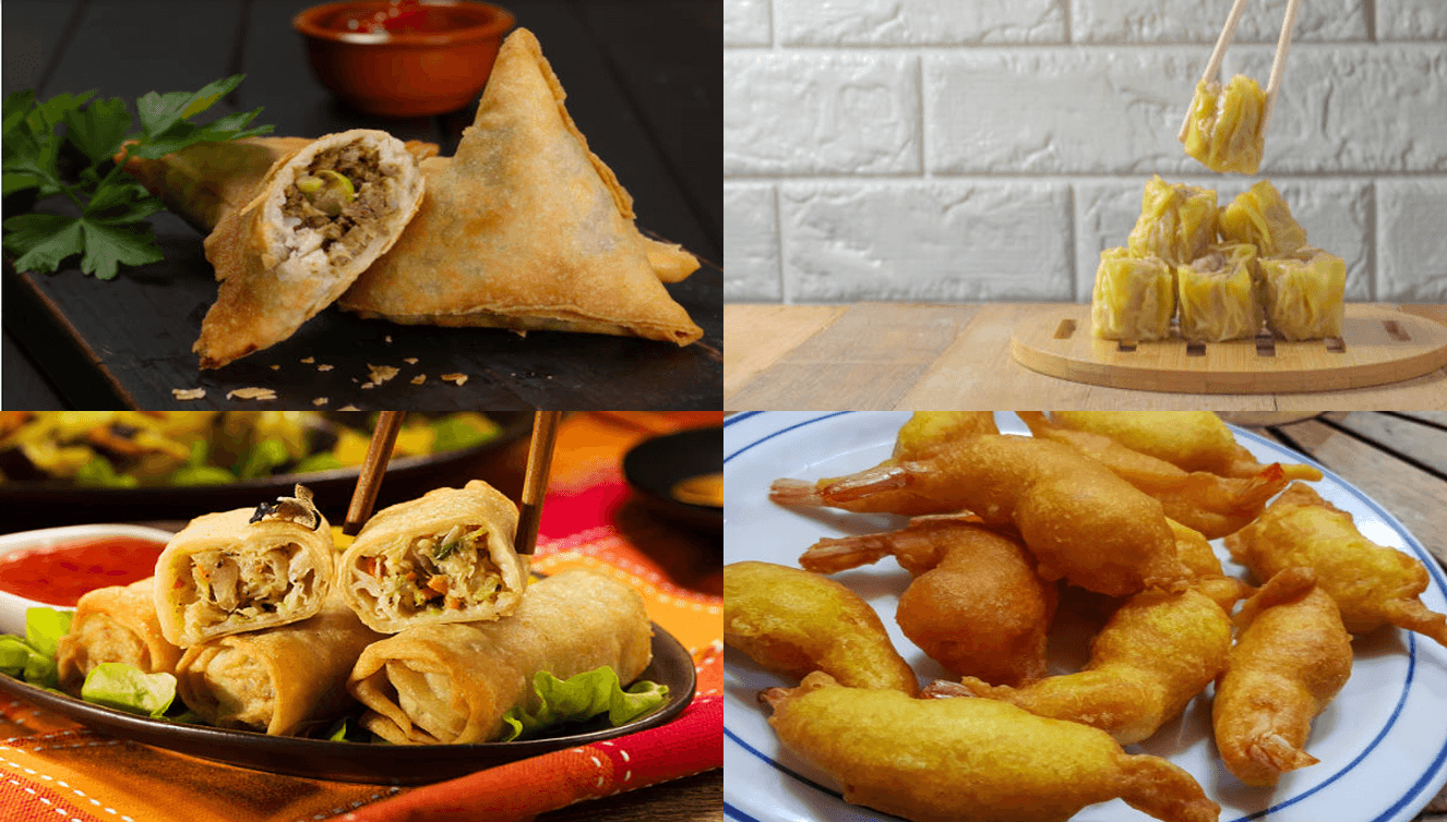 Samoussas, bouchons, nems et beignets de crevettes du Triangle des Samoussas